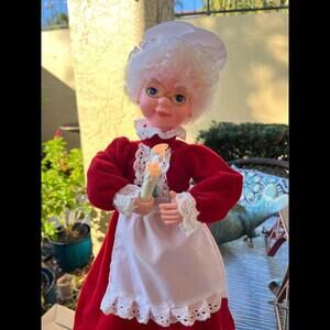 RENNOC Animated and Illuminated Santa and Mrs Claus in Box